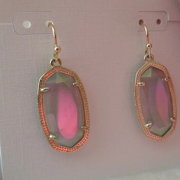 Kendra Scott | Iridescent Slate Gold Dani Earrings - Picture 6 of 10